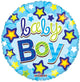 Baby Boy Stars 18″ Gellibean Balloon
