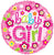 Convergram Mylar & Foil Baby Girl 18″ Gellibean Balloon