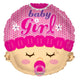 Baby Girl Head 18″ Balloon