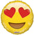 Convergram Mylar & Foil 😍 Balloon Smiley In Love