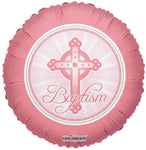 Convergram Mylar & Foil Baptism Light Pink 18″ Balloon