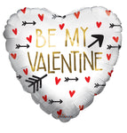 Convergram Mylar & Foil Be My Valentine Arrow 18″ Balloon