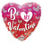 Convergram Mylar & Foil Be My Valentine Heart 18″ Balloon