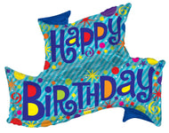 Convergram Mylar & Foil Birthday Banner 36″ Balloon