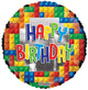 Birthday Building Bricks 18″ Balloon