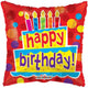 Pastel de Cumpleaños y Velas Globo 18″