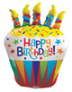 Globo de cumpleaños con forma de cupcake de 36″