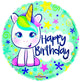 Cumpleaños Lindo Unicornio 18″ Globo