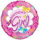 Birthday Juvenile Girl 18″ Balloon