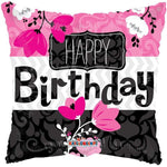 Convergram Mylar & Foil Birthday Pink Flower 18″ Balloon