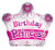 Convergram Mylar & Foil Birthday Princess Crown 18″ Balloon