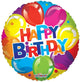 Birthday Shiny Balloons 18″ Balloon