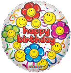 Convergram Mylar & Foil Birthday Smiley 18″ Balloon