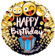 Birthday Smilies & Present 😀😜😄 18″ Balloon