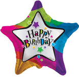 Birthday Stars 18″ Balloon