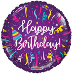 Convergram Mylar & Foil Birthday Streamers 18″ Balloon