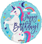 Convergram Mylar & Foil Birthday Unicorn 18″ Balloon