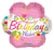 Convergram Mylar & Foil Birthday Wishes Flower 18″ Foil Balloon