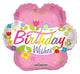 Cumpleaños Deseos Flor 18″ Globo Foil