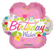 Birthday Wishes Flower 18″ Foil Balloon