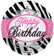 Cumpleaños Zebra Print 18″ Globo