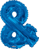 Blue Ampersand 34″ Balloon