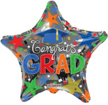 Convergram Mylar & Foil blue Congrats Grad Blue Cap 18″ Balloon
