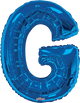 Blue Letter G 34″ Balloon