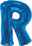 Convergram Mylar & Foil Blue Letter R 34″ Balloon
