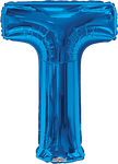 Blue Letter T 34″ Balloon