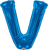 Convergram Mylar & Foil Blue Letter V 34″ Balloon
