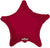 Convergram Mylar & Foil Burgundy 18″ Star Balloon