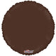 Globo Círculo Chocolate Marrón Oscuro 18″