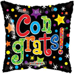 Convergram Mylar & Foil Colorful Congrats 18″ Balloon
