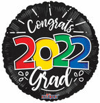 Convergram Mylar & Foil Congrats 2022 Grad 18″ Balloon