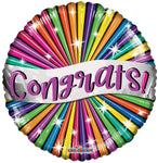 Convergram Mylar & Foil Congrats Banner & Stars 18″ Balloon
