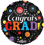 Convergram Mylar & Foil Congrats Grad Dots 36″ Balloon