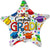 Convergram Mylar & Foil Congrats Grad! Graduation Colorful Caps 18″ Balloon