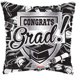 Convergram Mylar & Foil Congrats Grad Graduation Shield 18″ Balloon