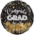 Convergram Mylar & Foil Congrats Grad Graduation Silhouettes 18″ Balloon