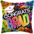 Convergram Mylar & Foil Congrats Grad Graduation Stars & Rainbow 18″ Balloon