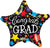 Convergram Mylar & Foil Congrats Grad Star Gellibean 18″ Balloon