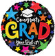 Congrats Grad You Did It! 18″ Balloon