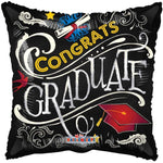 Convergram Mylar & Foil Congrats Graduate Blackboard 18″ Balloon