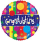 Congratulations Colorful Dots 18″ Balloon
