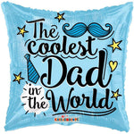 Convergram Mylar & Foil Coolest Dad In The World 18″ Balloon