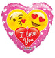 Couple Of Smilies I Love You 18″ Balloon