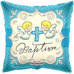 Convergram Mylar & Foil Cute Angels Baptism 18″ Balloon