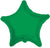 Convergram Mylar & Foil Emerald Green Star 18″ Balloon