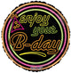 Enjoy Your B-day Neon 18″ Balloon